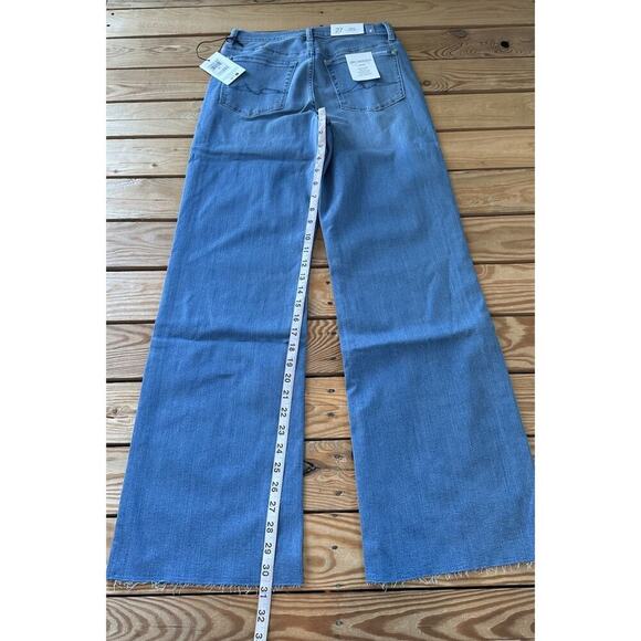 NWT $238 7 For All Mankind Alexa Trouser Jeans Size 27 Women’s Blue - Picture 10 of 12
